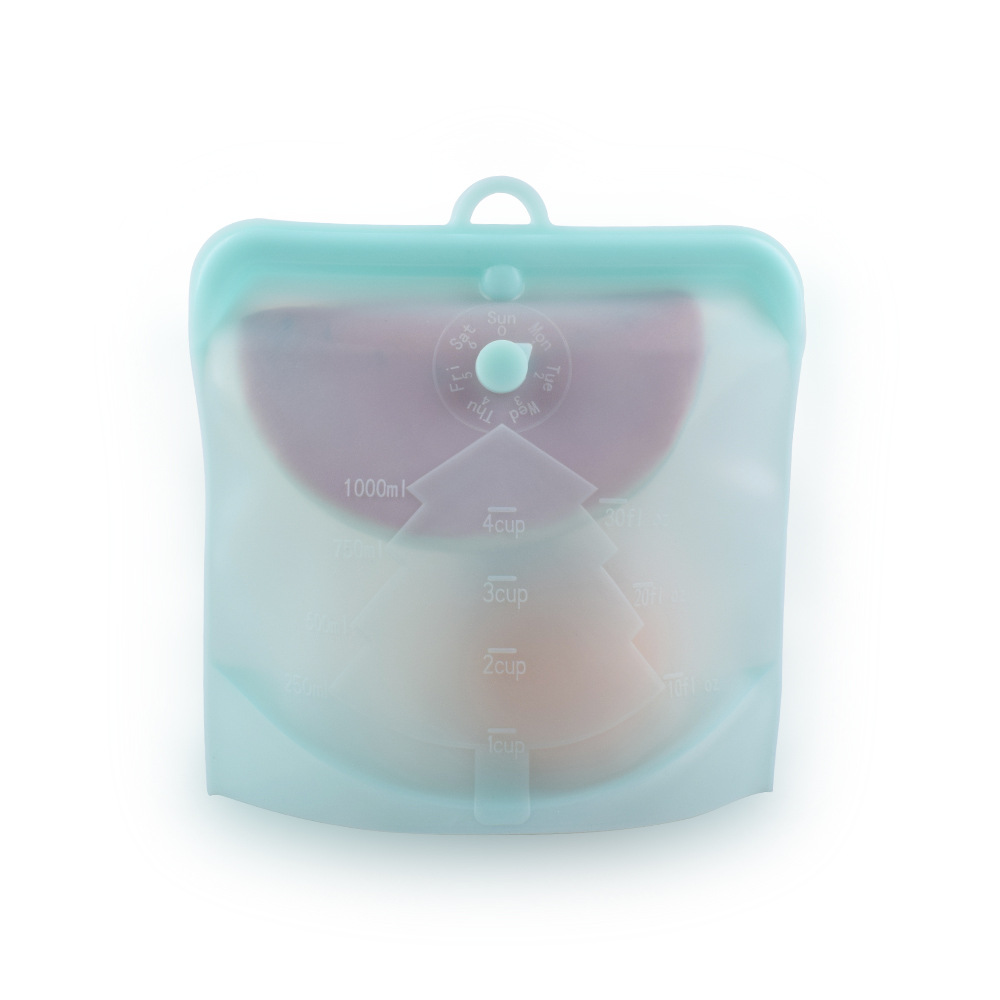 Kitchen food grade silica gel bag vacuum food packaging ziplock bag stock frozen food storage bag