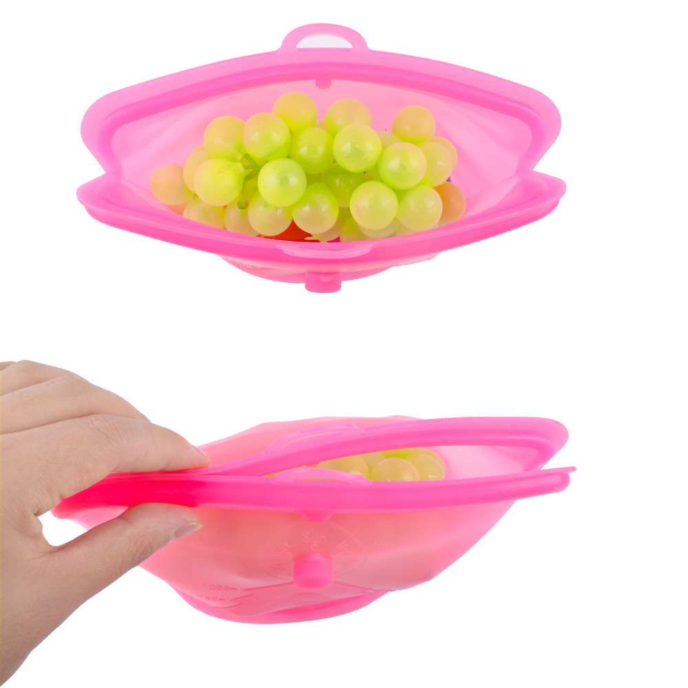 Kitchen food grade silica gel bag vacuum food packaging ziplock bag stock frozen food storage bag