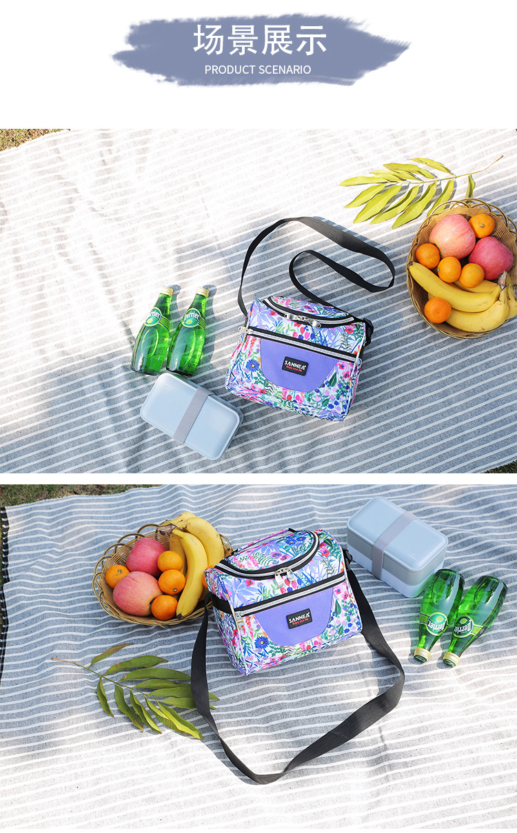 Sanne Lunch Bag in Stock Wholesale Portable Shawl Children's Lunch Bag Outdoor Picnic Insulated Freezer Bag Bags