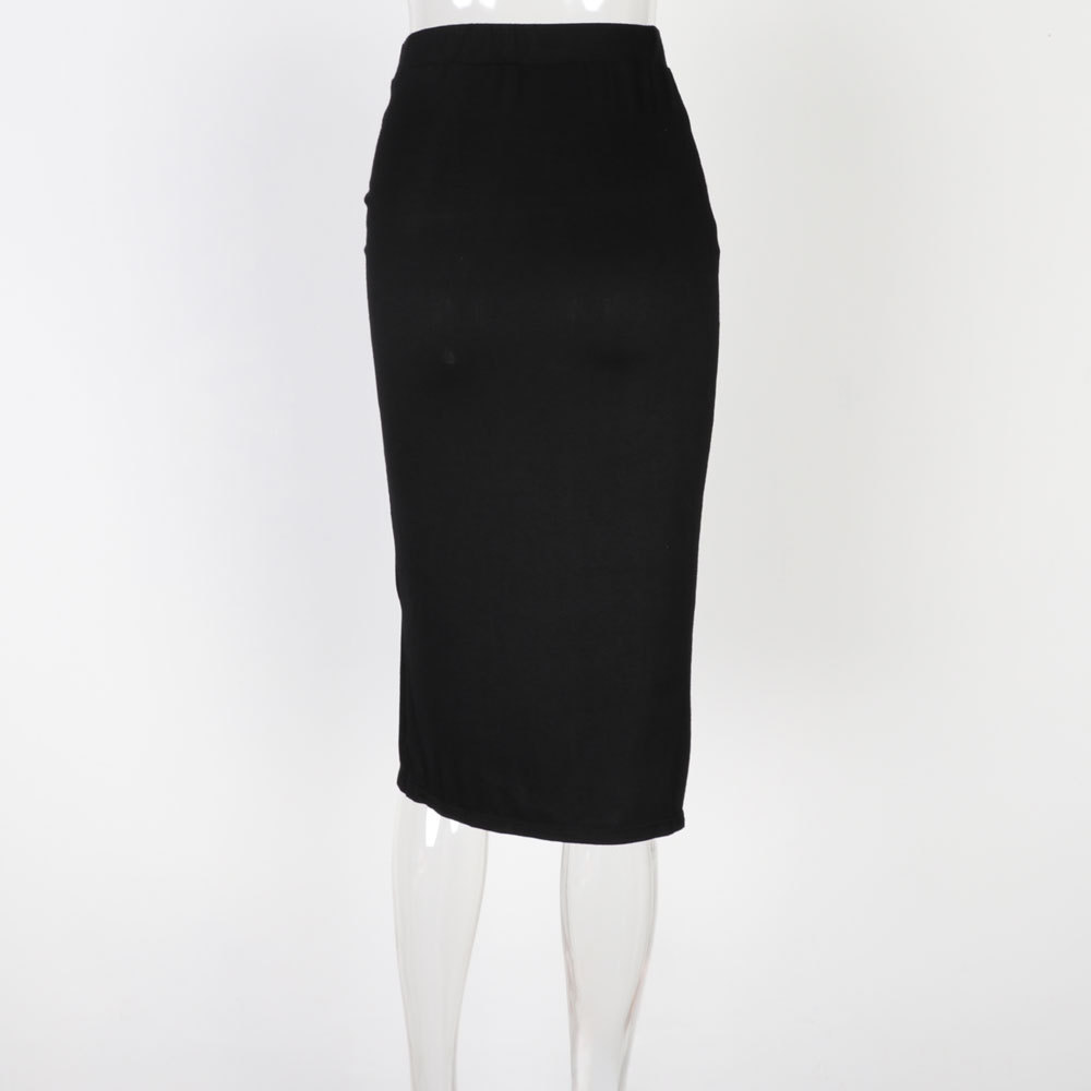 Summer 2020, Aliexpress sells high-waisted, split drawstring bag, hip sheath, middle-length skirts in stock
