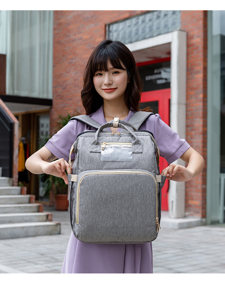 a Large Number of Stock New MultiFunction Diaper Bag Folding Bed Portable Foldable Crib Mother's Bag a Large Number of Stock New MultiFunction Diaper Bag Folding Bed Portable Foldable Crib Mother's Bag