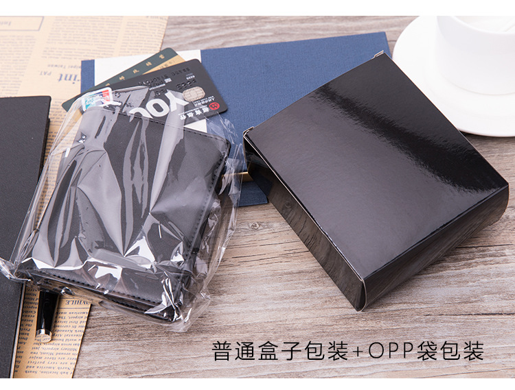 Supply men's multi-function real pickup bag coon leather short wallet RFID shield card clip aluminum alloy card bag Supply men's multi-function real pickup bag coon leather short wallet RFID shield card clip aluminum alloy card bag