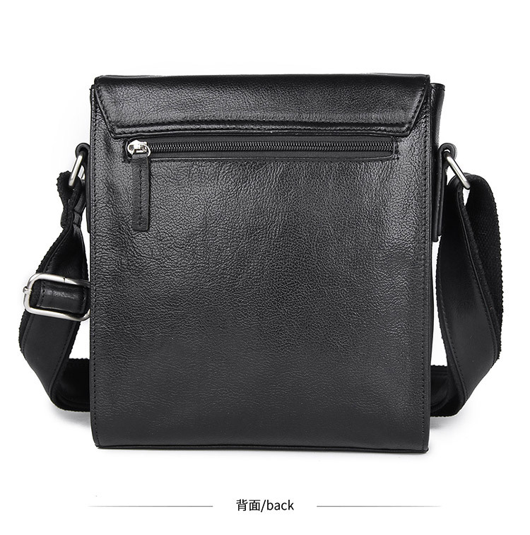 Jiameida New Men's Real-Leather Bag Retro Crazy Horse Leather Men's Shoulder Bag European and American Fashion Cattlehide Leather Crossbody Bag 7055