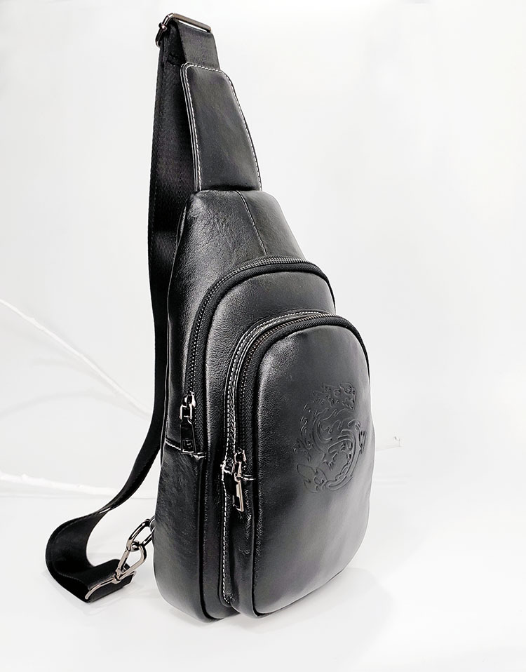 Genuine Leather Chest Bag Men's First Layer Cowhide Korean Style Men's Real-Leather Bag Crossbody Bag Casual Shoulder Crossbody Sports Shoulder Bag Genuine Leather Chest Bag Men's First Layer Cowhide Korean Style Men's Real-Leather Bag Crossbody Bag Casual Shoulder Crossbody Sports Shoulder Bag