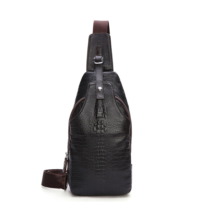Genuine Leather Chest Bag Men's First Layer Cowhide Korean Style Men's Real-Leather Bag Crossbody Bag Casual Shoulder Crossbody Sports Shoulder Bag Genuine Leather Chest Bag Men's First Layer Cowhide Korean Style Men's Real-Leather Bag Crossbody Bag Casual Shoulder Crossbody Sports Shoulder Bag