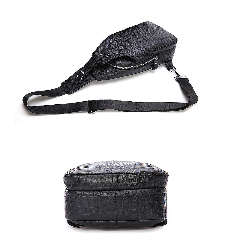 Genuine Leather Chest Bag Men's First Layer Cowhide Korean Style Men's Real-Leather Bag Crossbody Bag Casual Shoulder Crossbody Sports Shoulder Bag Genuine Leather Chest Bag Men's First Layer Cowhide Korean Style Men's Real-Leather Bag Crossbody Bag Casual Shoulder Crossbody Sports Shoulder Bag