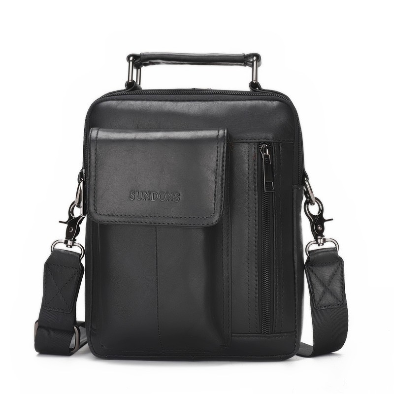 2020 New Arrival Men&#039;s Real-Leather Bag High Quality Men&#039;s Shoulder Bag First Layer Cowhide Men&#039;s Small Bag Trendy Crossbody Backpack