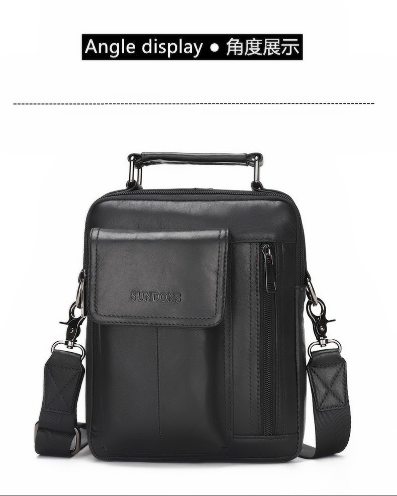 2020 New Arrival Men's Real-Leather Bag High Quality Men's Shoulder Bag First Layer Cowhide Men's Small Bag Trendy Crossbody Backpack