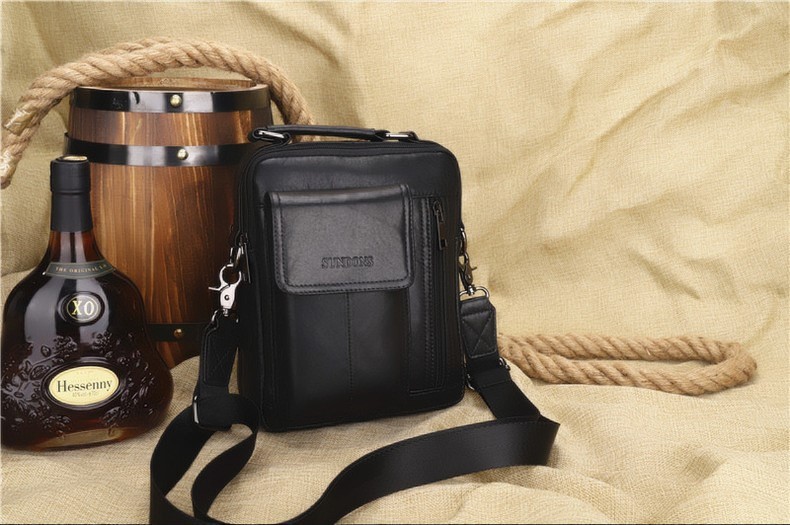 2020 New Arrival Men's Real-Leather Bag High Quality Men's Shoulder Bag First Layer Cowhide Men's Small Bag Trendy Crossbody Backpack