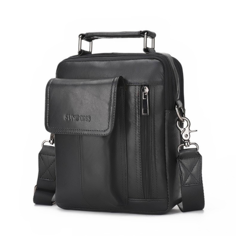 2020 New Arrival Men's Real-Leather Bag High Quality Men's Shoulder Bag First Layer Cowhide Men's Small Bag Trendy Crossbody Backpack
