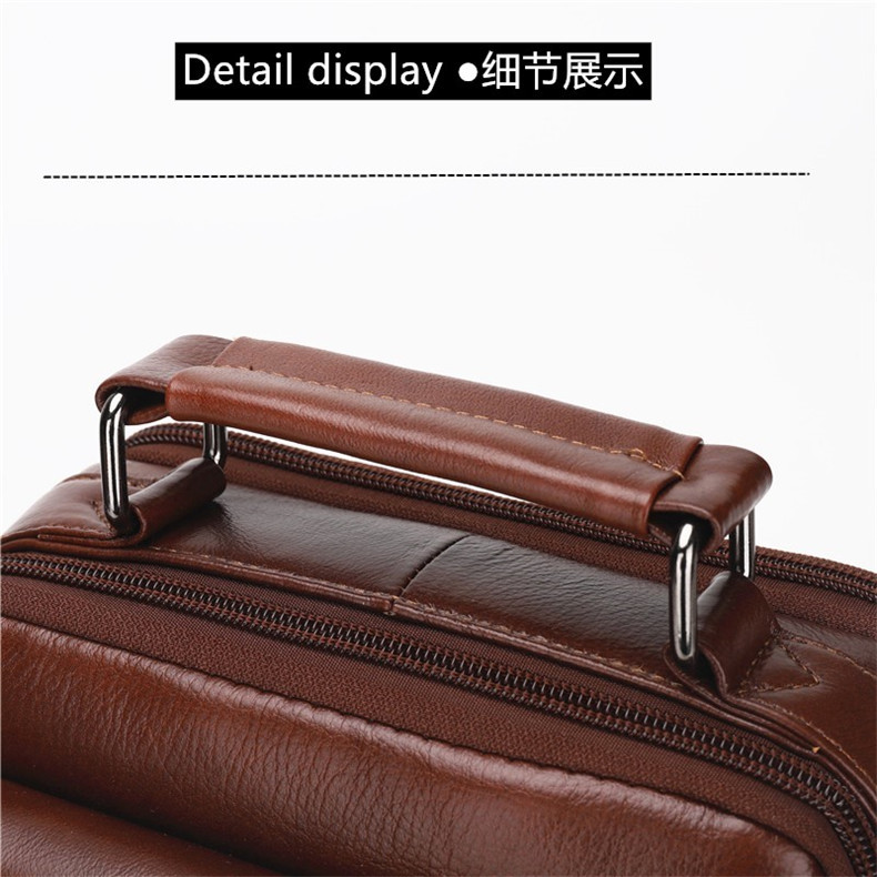 2020 New Arrival Men's Real-Leather Bag High Quality Men's Shoulder Bag First Layer Cowhide Men's Small Bag Trendy Crossbody Backpack