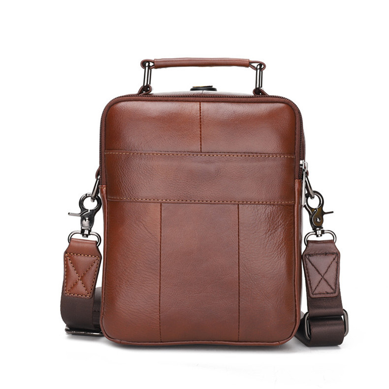 2020 New Arrival Men's Real-Leather Bag High Quality Men's Shoulder Bag First Layer Cowhide Men's Small Bag Trendy Crossbody Backpack