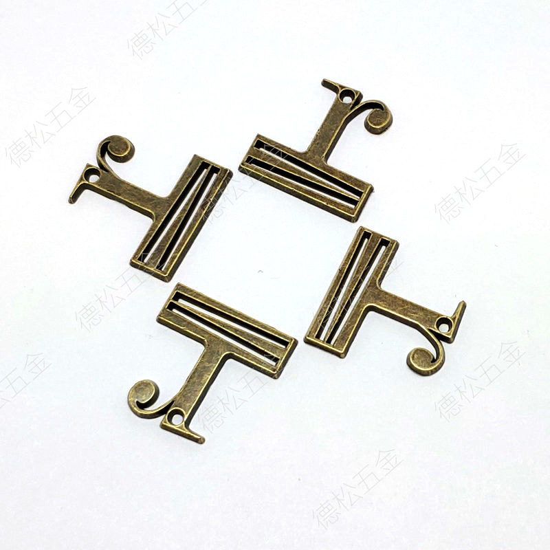 Factory Customized Metal Concave Nameplate Bronze Zinc Alloy Logo Guangzhou Men's Real-Leather Bag Hardware Die Casting Sign