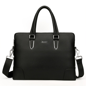 Men's Real-Leather Bag Men's Handbag Horizontal Business Customization Foreign Trade Single-Shoulder Bag Crossbody Official Document Leisure Cattle Leather Bag