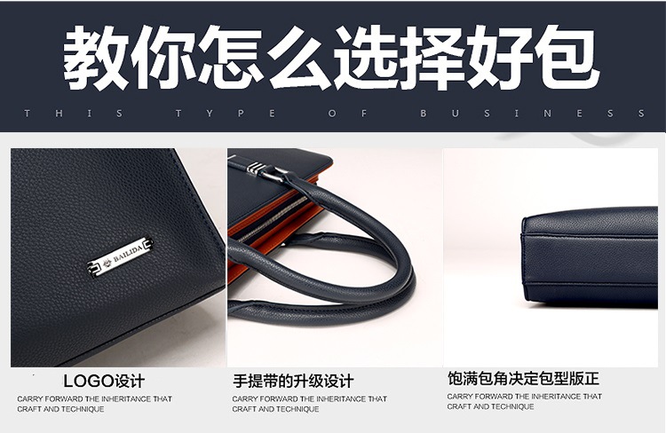 Men's Real-Leather Bag Men's Handbag Horizontal Business Customization Foreign Trade Single-Shoulder Bag Crossbody Official Document Leisure Cattle Leather Bag