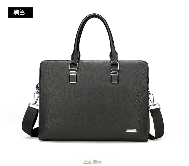 Men's Real-Leather Bag Men's Handbag Horizontal Business Customization Foreign Trade Single-Shoulder Bag Crossbody Official Document Leisure Cattle Leather Bag