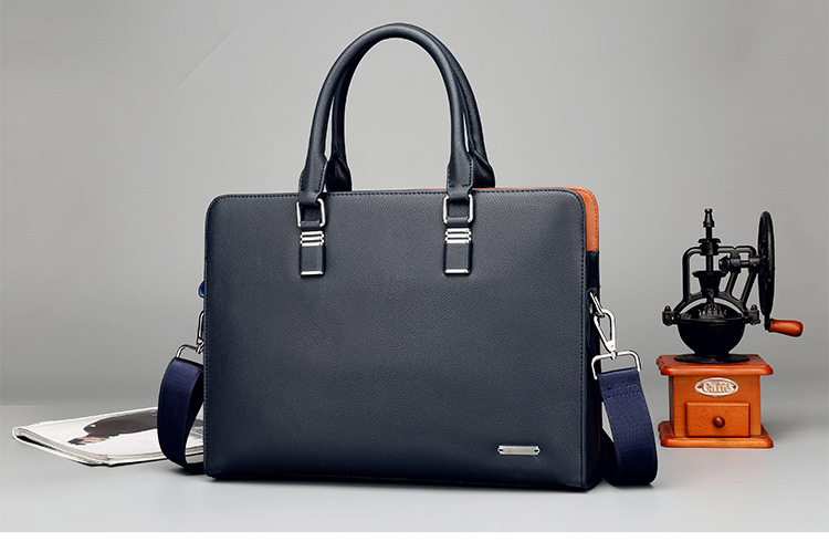 Men's Real-Leather Bag Men's Handbag Horizontal Business Customization Foreign Trade Single-Shoulder Bag Crossbody Official Document Leisure Cattle Leather Bag