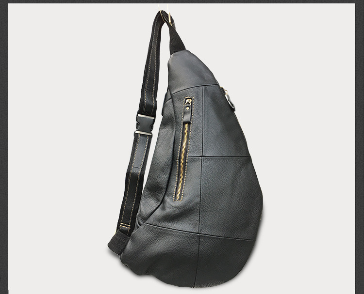 2020 Foreign Trade Popular Style Retro Men's Sports Men's Real-Leather Bag Chest Bag Men's Multi-Functional Outdoor Crossbody Shoulder Bag