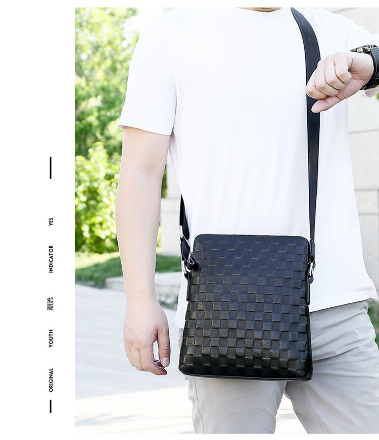 Men's Real-Leather Bag Shoulder Bag Casual Men's Small Shoulder Bag First Layer Cowhide Crocodile Pattern Crossbody Bag Briefcase for Men Men's Real-Leather Bag Shoulder Bag Casual Men's Small Shoulder Bag First Layer Cowhide Crocodile Pattern Crossbody Bag Briefcase for Men