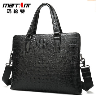Cross-Border Supply 2020 Men's Real-Leather Bag Vintage Business Men's Briefcase Handbag Leather One-Shoulder Crossbody Bag for Men