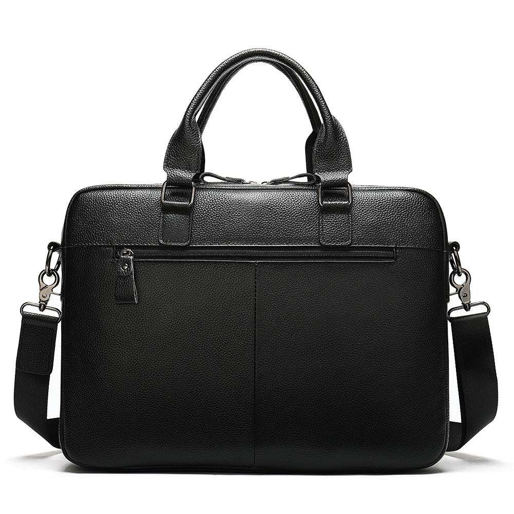 Cross-Border Supply 2020 Men&#039;s Real-Leather Bag Vintage Business Men&#039;s Briefcase Handbag Leather One-Shoulder Crossbody Bag for Men