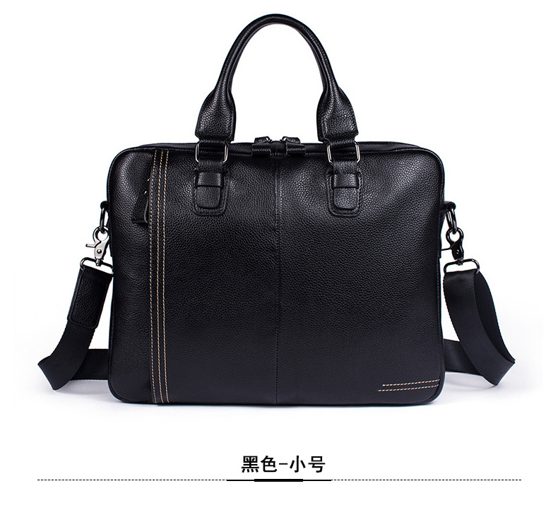 Cross-Border Supply 2020 Men's Real-Leather Bag Vintage Business Men's Briefcase Handbag Leather One-Shoulder Crossbody Bag for Men