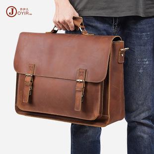 New Men's Real-Leather Bag Korean Style Fashion Casual Men's Backpack First Layer Cowhide Black Computer Backpack