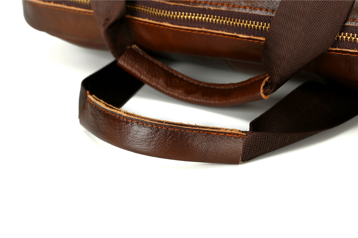 Cross-Border Men's Real-Leather Bag Briefcase Cowhide Men's Horizontal Briefcase Men's Handbag Factory Direct Sales
