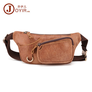 Factory Wholesale Men's Belt Bag Korean Multi-Functional Outdoor Waist Chest Bag Shoulder Sports Bag Matte Leather Men's Real-Leather Bag Factory Wholesale Men's Belt Bag Korean Multi-Functional Outdoor Waist Chest Bag Shoulder Sports Bag Matte Leather Men's Real-Leather Bag