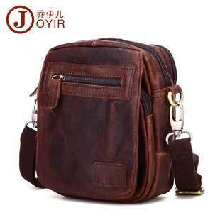 Factory Wholesale Men's Belt Bag Korean Multi-Functional Outdoor Waist Chest Bag Shoulder Sports Bag Matte Leather Men's Real-Leather Bag Factory Wholesale Men's Belt Bag Korean Multi-Functional Outdoor Waist Chest Bag Shoulder Sports Bag Matte Leather Men's Real-Leather Bag