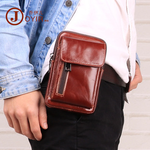 Factory Wholesale Men's Belt Bag Korean Multi-Functional Outdoor Waist Chest Bag Shoulder Sports Bag Matte Leather Men's Real-Leather Bag Factory Wholesale Men's Belt Bag Korean Multi-Functional Outdoor Waist Chest Bag Shoulder Sports Bag Matte Leather Men's Real-Leather Bag