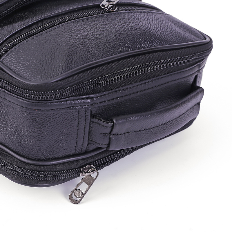 Men's Real-Leather Bag Shoulder Crossbody Bag Fashion Business Briefcase Cowhide Casual Fashionable Style All-Matching Fashion Wholesale