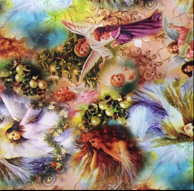 Printing Western beauty  artificial leather for bags 