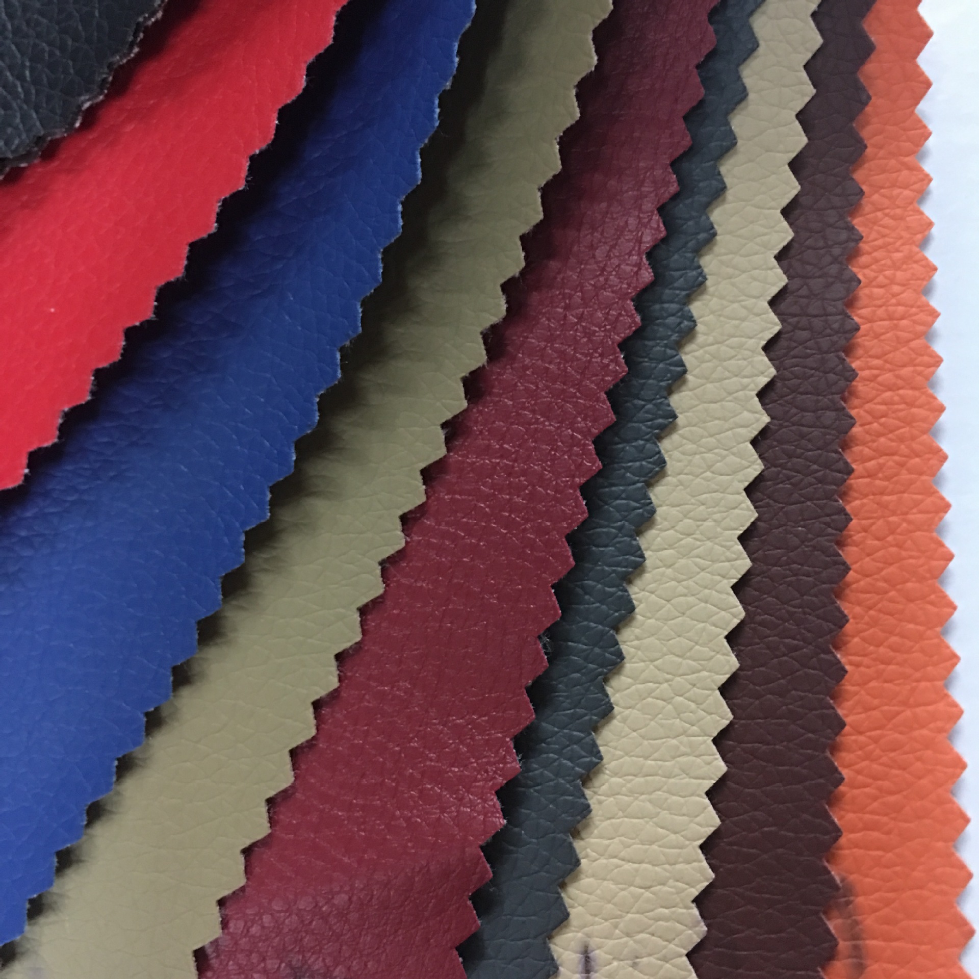 PVC Litchi Pattern Leather Bags Shoes and Hats Furniture Extra Wide 160cm Sofa Leather Factory in Stock Classic Artificial Leather