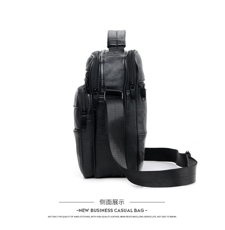 RealLeather Bag Shoulder Bag Men's Business Handheld Briefcase Casual Messenger Bag Real Cow Leather Backpack Whole