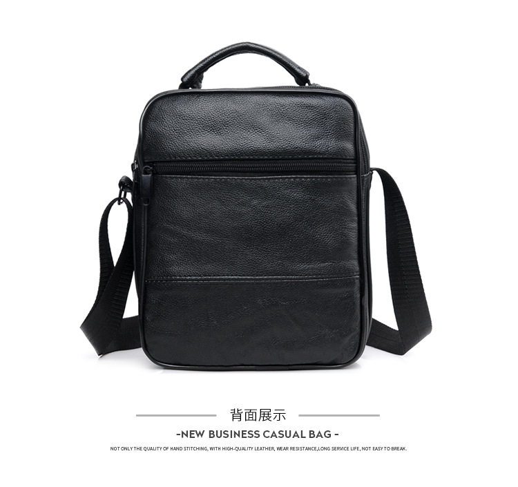 RealLeather Bag Shoulder Bag Men's Business Handheld Briefcase Casual Messenger Bag Real Cow Leather Backpack Whole