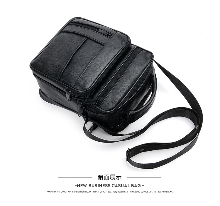 RealLeather Bag Shoulder Bag Men's Business Handheld Briefcase Casual Messenger Bag Real Cow Leather Backpack Whole