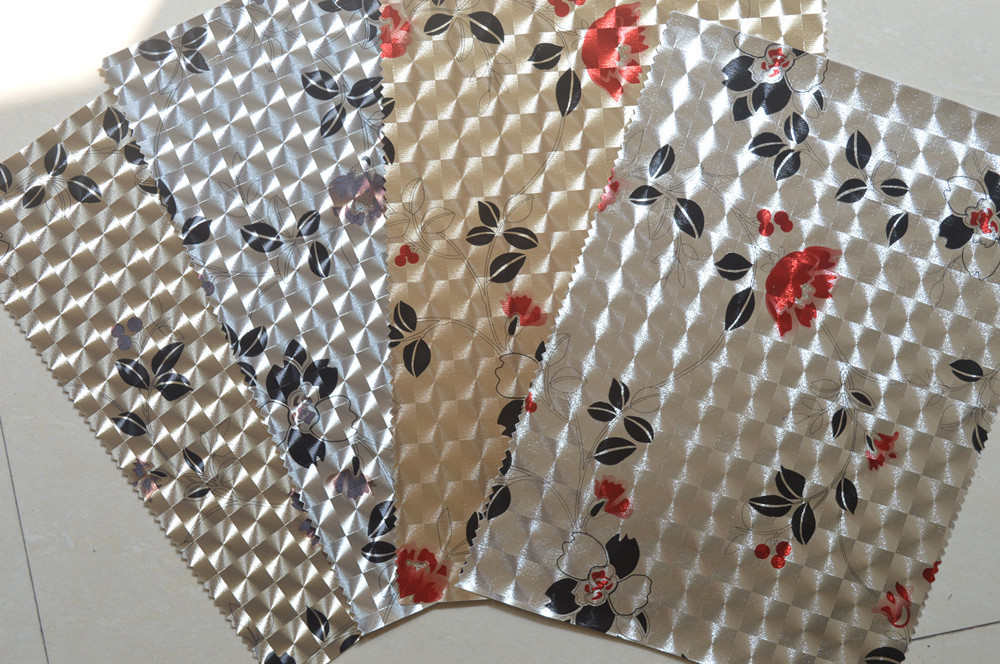 Metal Texture Flash Leather PVC Artificial Leather Yiwu Large Luggage Material Spot Wholesale
