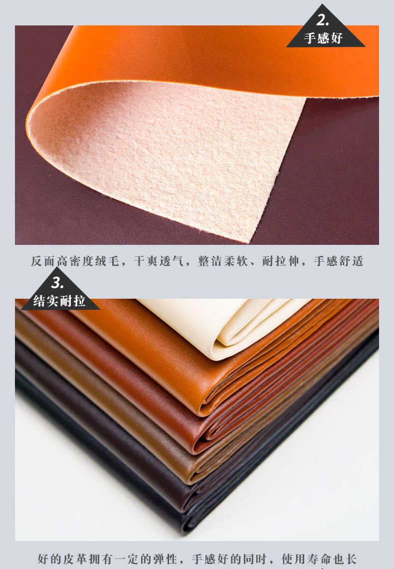 Wholesale Thick PU Leather Fine Sheep Pattern Leather Fabric European Standard Bag Sofa Cushion Furniture Soft Upholstery and Hard Upholstery Artificial Leather