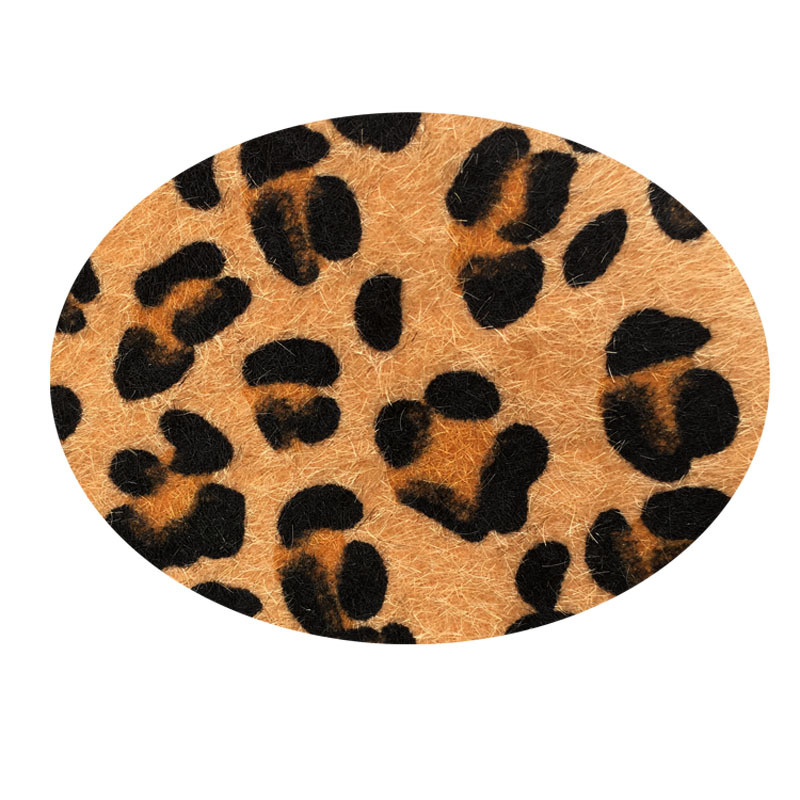 Horse Hair Leopard Leather Bags Shoes and Hats Crafts Ornament Clothing Factory Direct Sales Decorative Furniture Artificial Leather