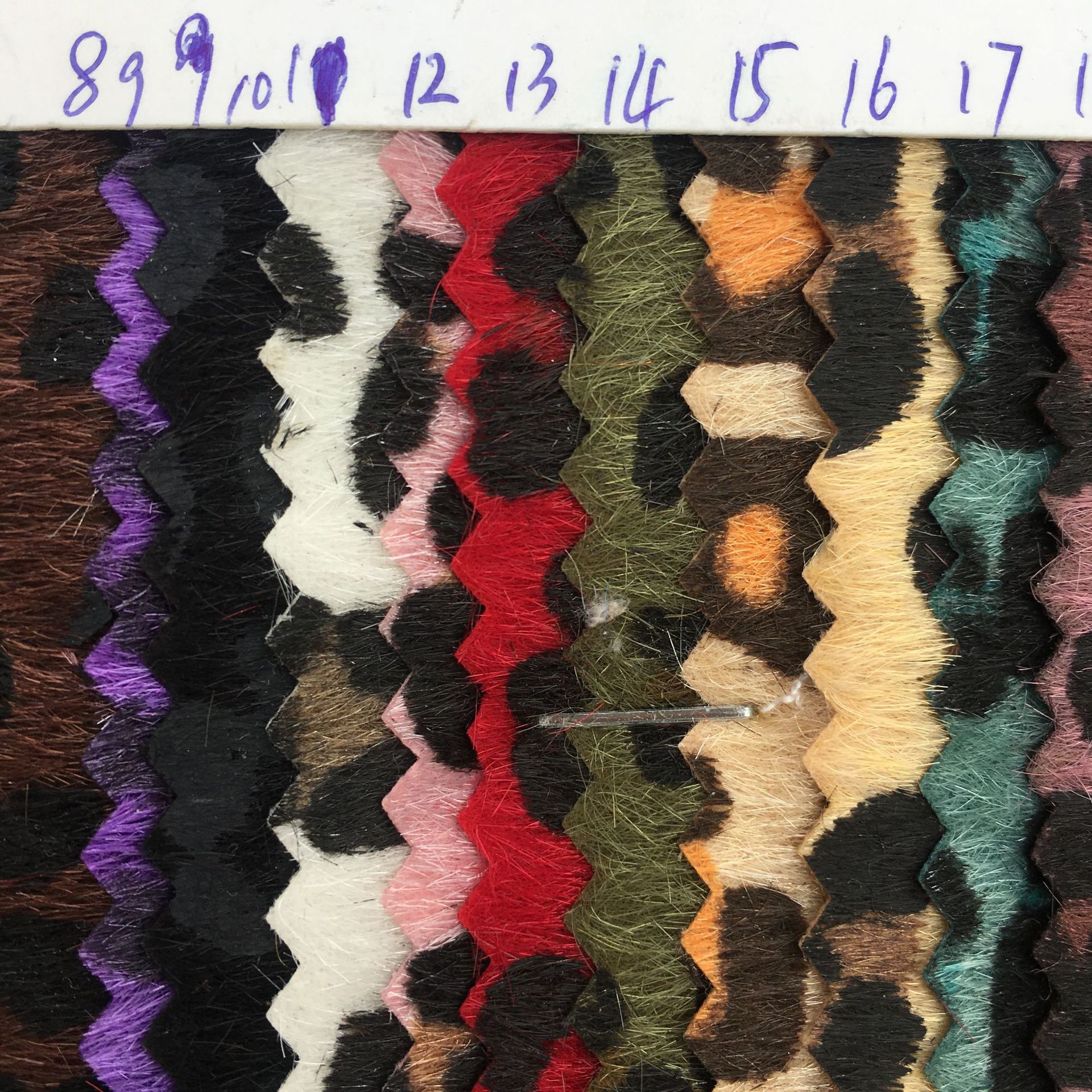 Horse Hair Leopard Leather Bags Shoes and Hats Crafts Ornament Clothing Factory Direct Sales Decorative Furniture Artificial Leather