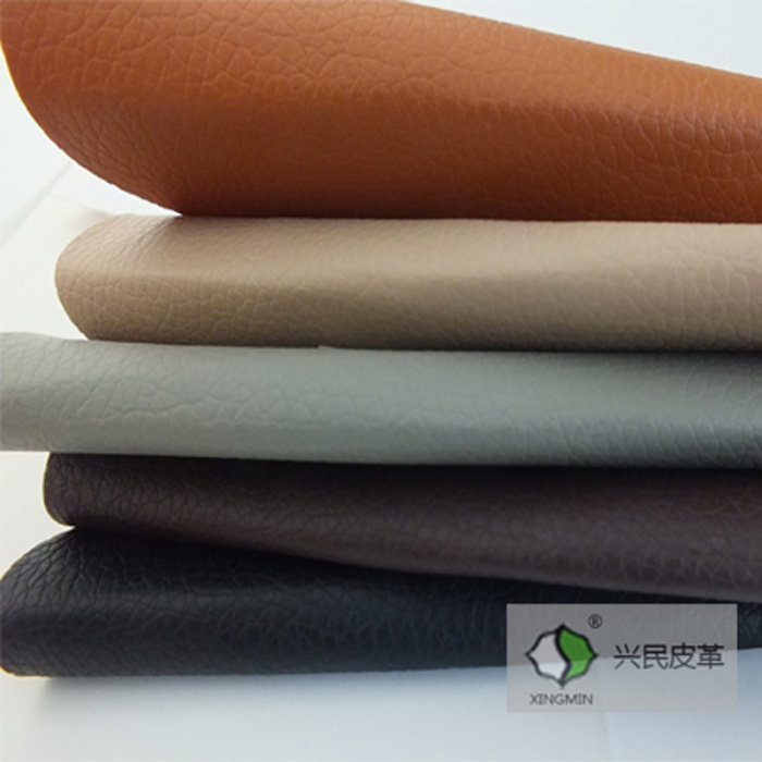 Popular Lichee Pattern pvc sofa artificial leather for sofa making