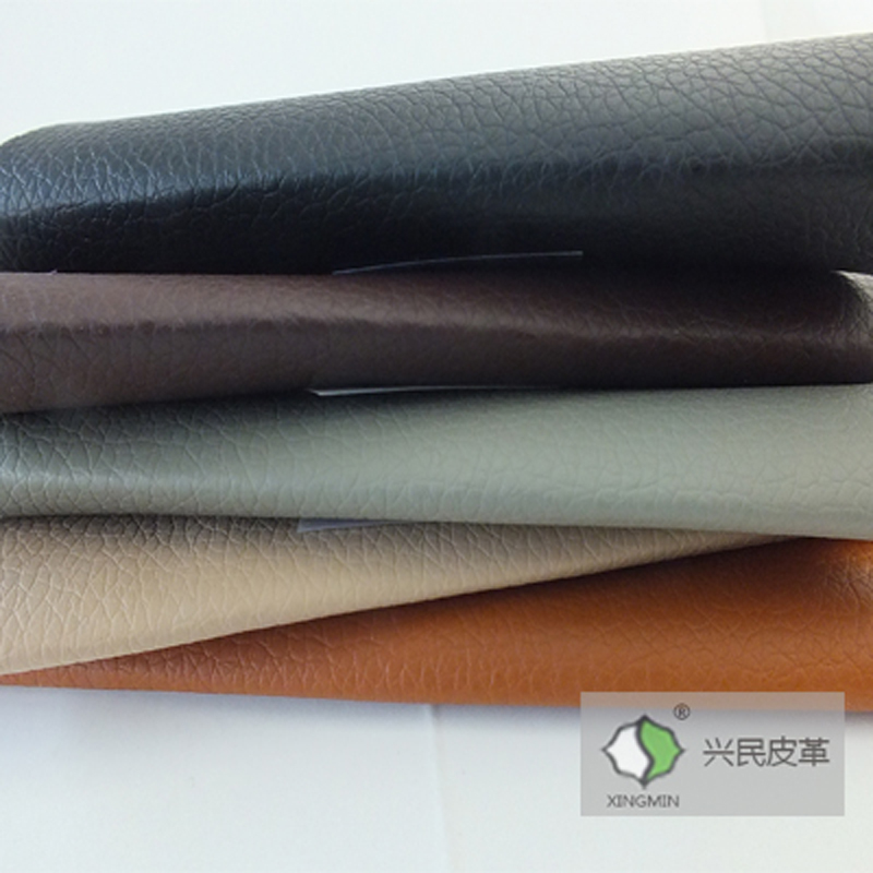 Popular Lichee Pattern pvc sofa artificial leather for sofa making