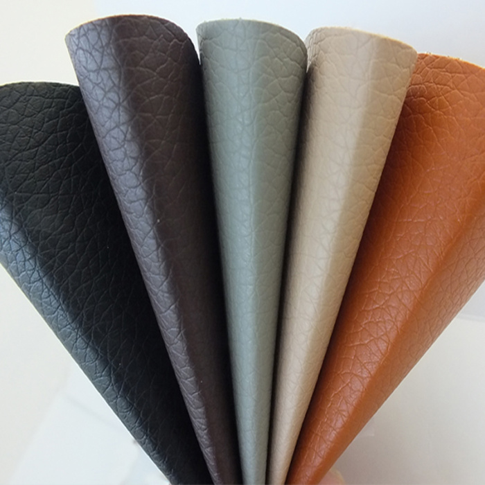 Popular Lichee Pattern pvc sofa artificial leather for sofa making