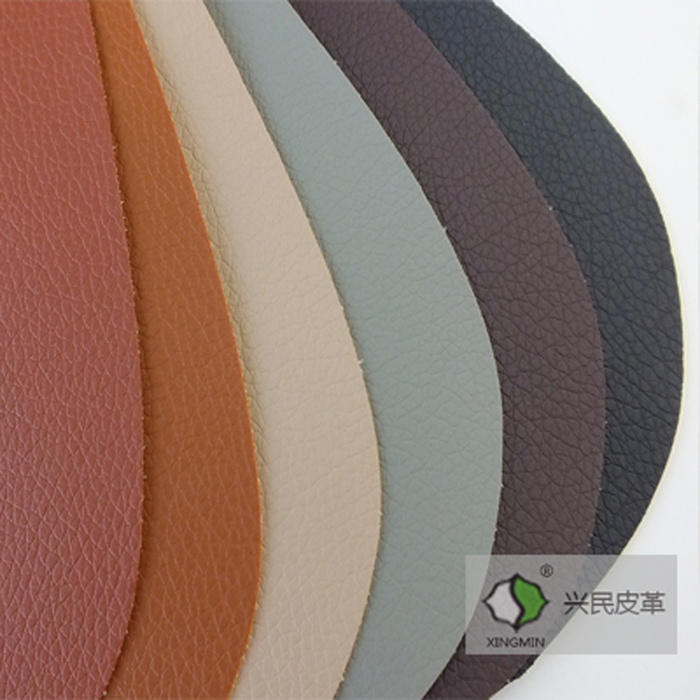 Popular Lichee Pattern pvc sofa artificial leather for sofa making