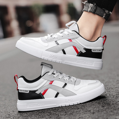 2021 Spring New Outdoor Casual Sneakers Personalized Trendy Ins Low-Top Artificial Leather Sports Color Matching Men&#039;s Shoes