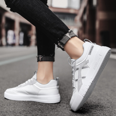 2021 Spring New Outdoor Casual Sneakers Personalized Trendy Ins Low-Top Artificial Leather Sports Color Matching Men&#039;s Shoes