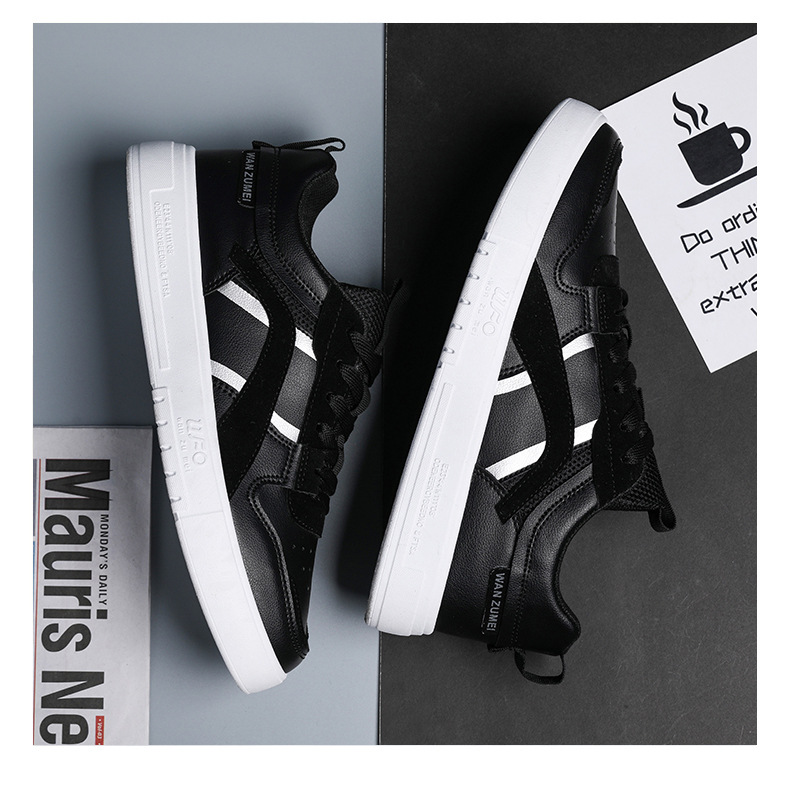 2021 Spring New Outdoor Casual Sneakers Personalized Trendy Ins Low-Top Artificial Leather Sports Color Matching Men's Shoes