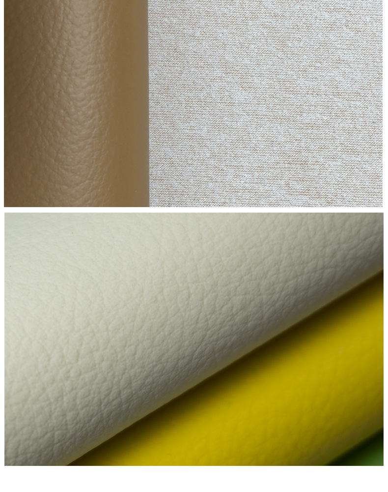 Wholesale Semi-PU Leather Small Lychee Pattern British Standard Flame Retardant Leather Fabric Skin Feeling Sofa Cushion Soft Upholstery and Hard Upholstery Artificial Leather
