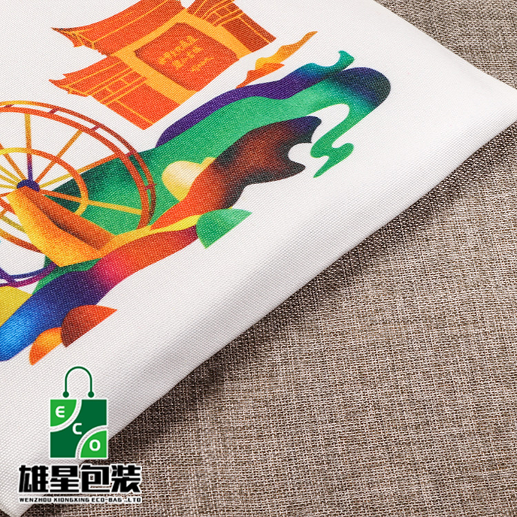 Factory Custom Cotton Canvas Bag Printable Logo Portable Cotton Shopping Bag Color Pattern Customization